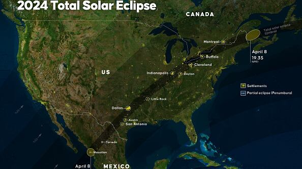 A total solar eclipse will take place on April 8, 2024 and will be able to be seen in a large part of the US.