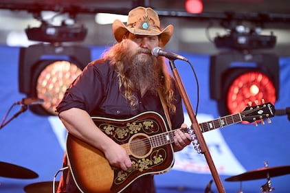 NEW YORK, NY - SEPTEMBER 27: Chris Stapleton is seen performing on the NBC "Today" Show Citi Concert Series at Rockefeller Plaza on September 27, 2024 in New York City. (Photo by NDZ/Star Max/GC Images)